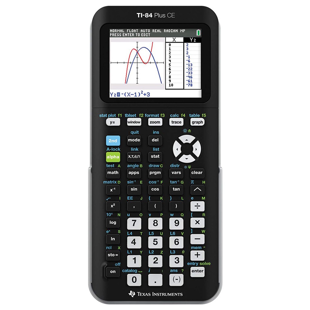 Texas Instruments TI84 Plus CE Graphing Calculator Black Shopee