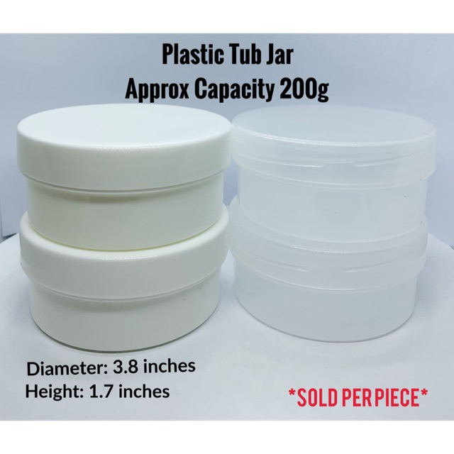 200g Plastic Tub Jar Shopee Philippines