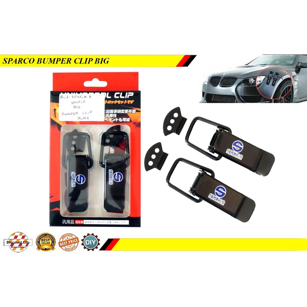 Sparco Quick Release Bumper Clip Black BIG Universal Shopee Philippines