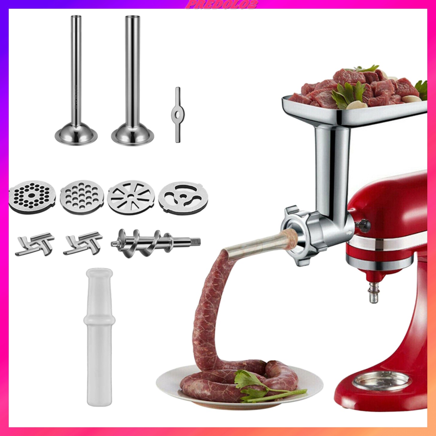 [PREDOLO2] Premium Meat Grinder Attachment Shredder Rotating Rod for