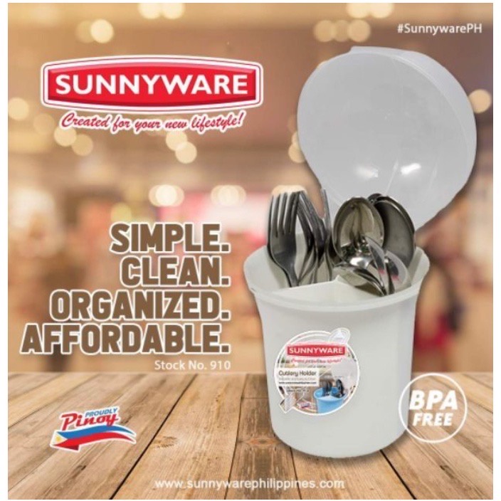 TUSO Sunnyware Cutlery Keeper Utensils Kitchen Multipurpose Organizer