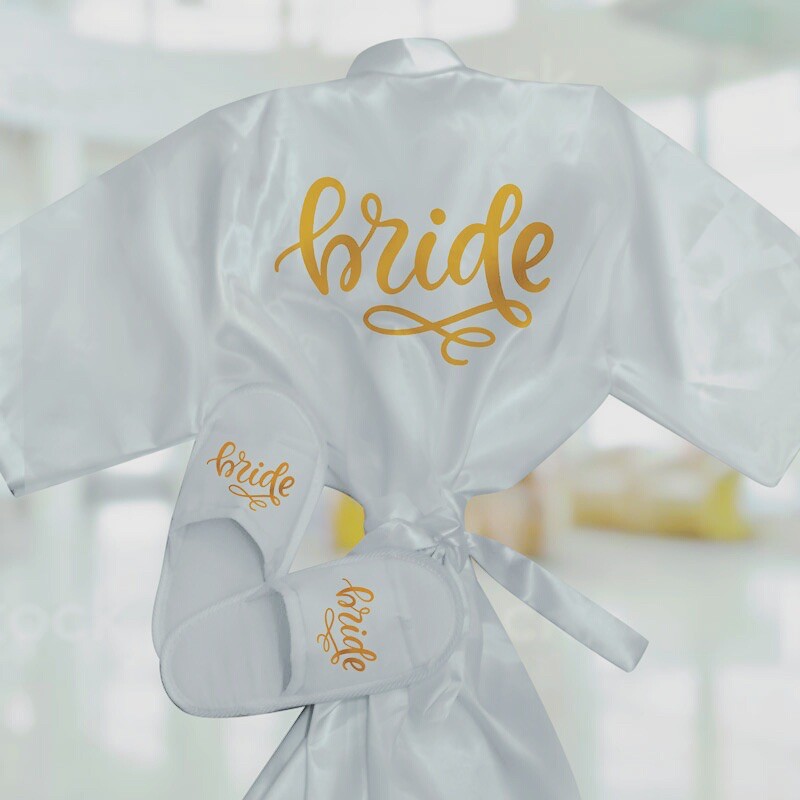 Bridal Robe and Slipper Set Shopee Philippines