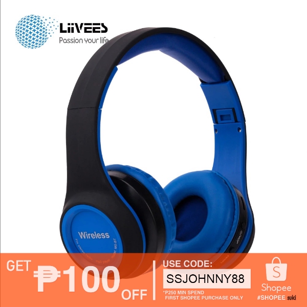 Hifi Wireless Bluetooth Headphone W/Mic Support FM TF Card