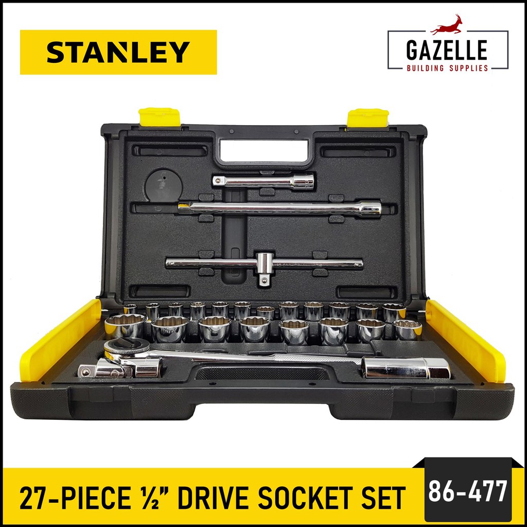 Stanley 27 Piece 1/2" Drive Socket Wrench Set Model No. 86477 (1032mm