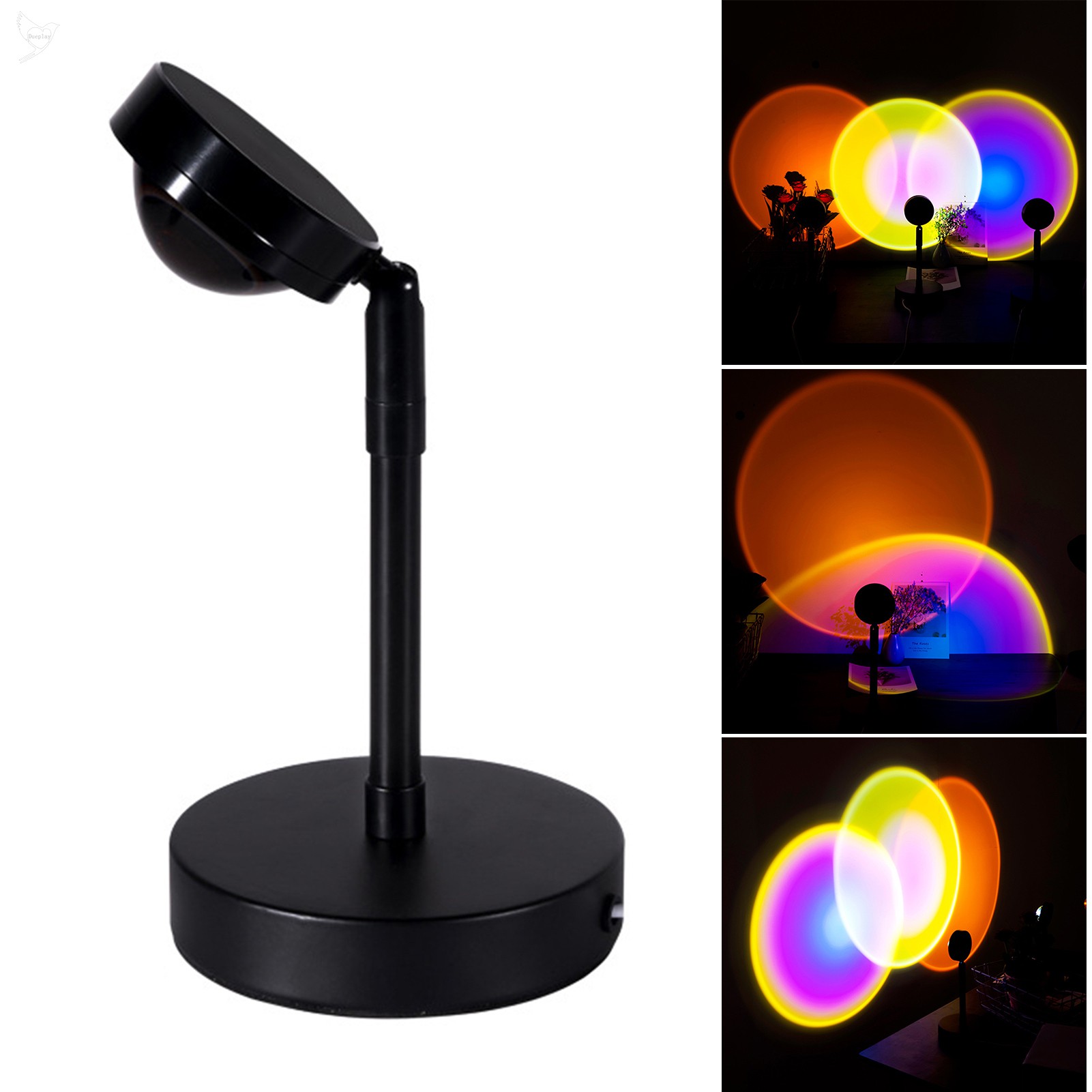 [d] Sunset Projection Floor Light Rainbow Modern Led Floor