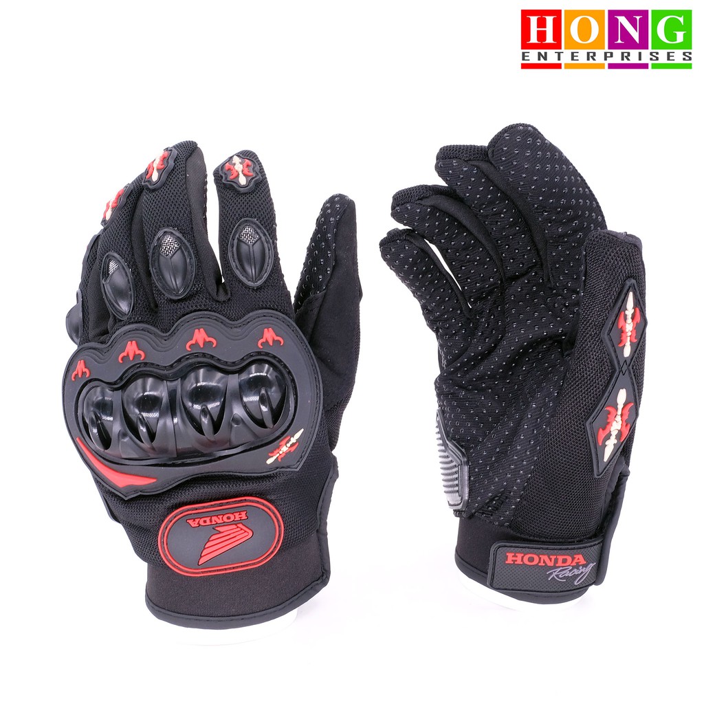 Honda Motorcycle Gloves Half Gloves/Full Gloves Shopee Philippines