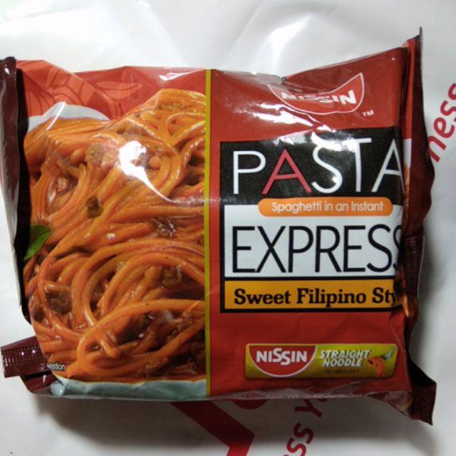 NISSIN PASTA EXPRESS SWEET FILIPINO STYLE 60G spaghetti carbonara