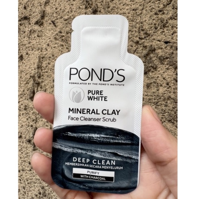 PONDS MINERAL CLAY Face Cleanser Scrub 4g 100 AUTHENTIC Shopee