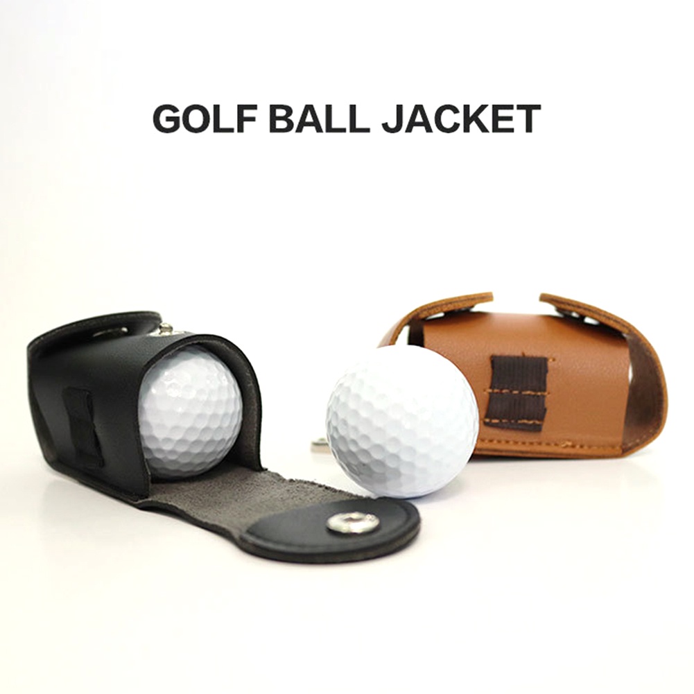Mini Pocket Leather Golf Ball Storage Pouch Portable Golf Waist Holder Bag Mini Golf Ball