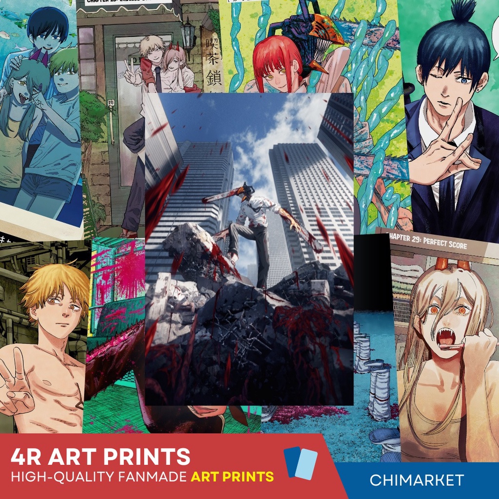 anime art prints chainsaw man art prints Shopee Philippines