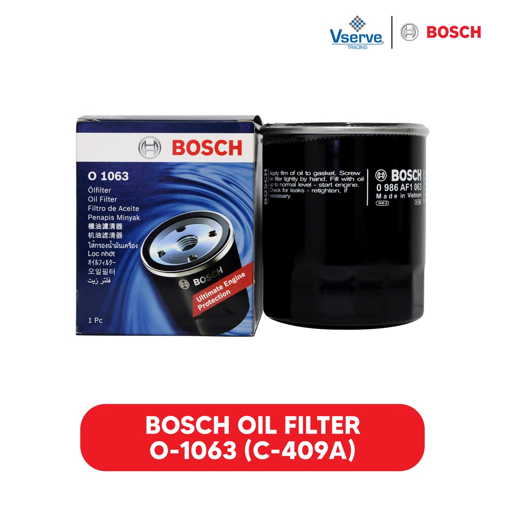 BOSCH OIL FILTER O1063 (C409A) Shopee Philippines