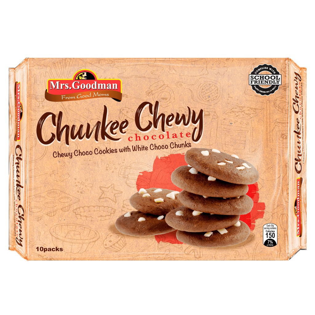 Mrs Goodman Chunkee Chewy Cookies 10pcs 35g Shopee Philippines