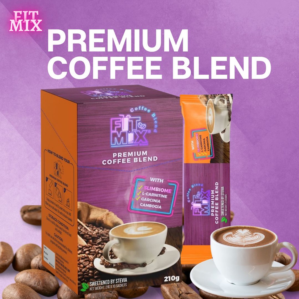 FIT MIX Premium Coffee Blend by Kim Molina 10 Sachets Slimming