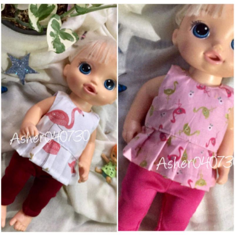 Baby Alive Clothes/ Baby Alive Ruffled Top with Legging(Doll not
