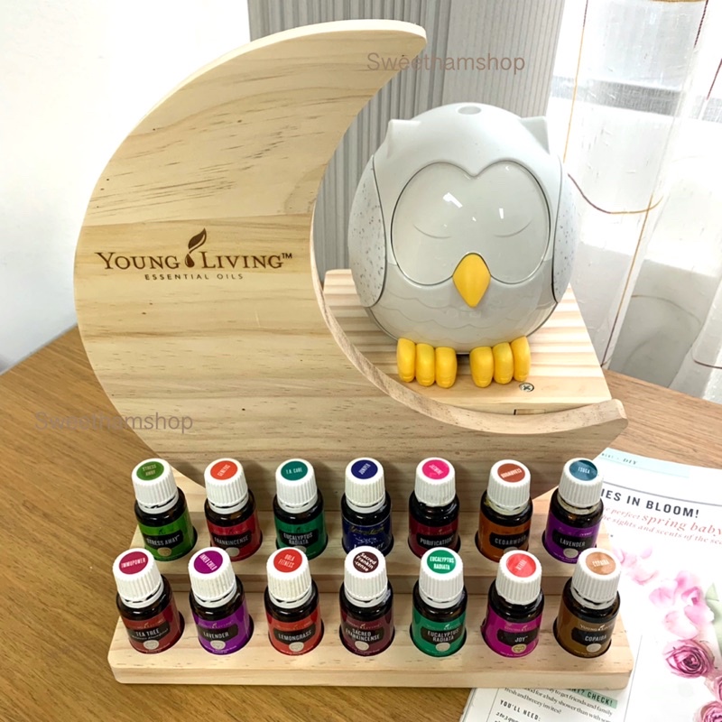 Young Living Owl Diffuser Moon Rack Stand 14 Slot Fit Young Living Essential Oil 15ml and 5ml