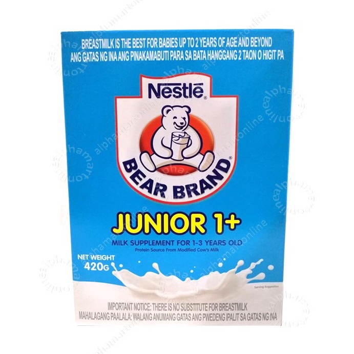 Bear Brand Jr. 420g(For 13years old) Shopee Philippines