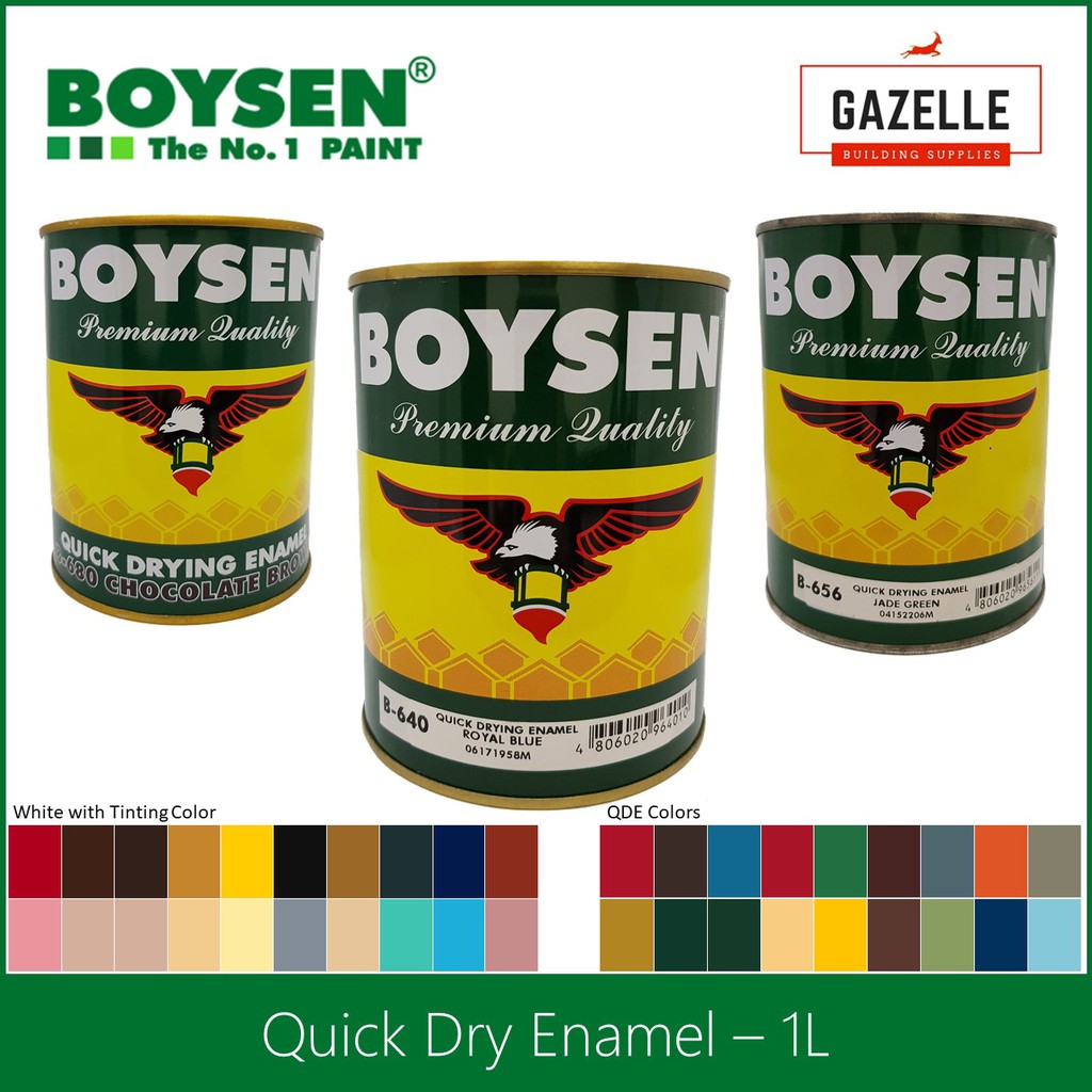 Original Boysen Quick Dry Enamel 1L Shopee Philippines
