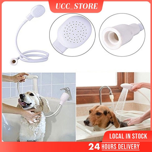 Pet Bath Shower Pet Multifunction White Tap Spray Head Portable