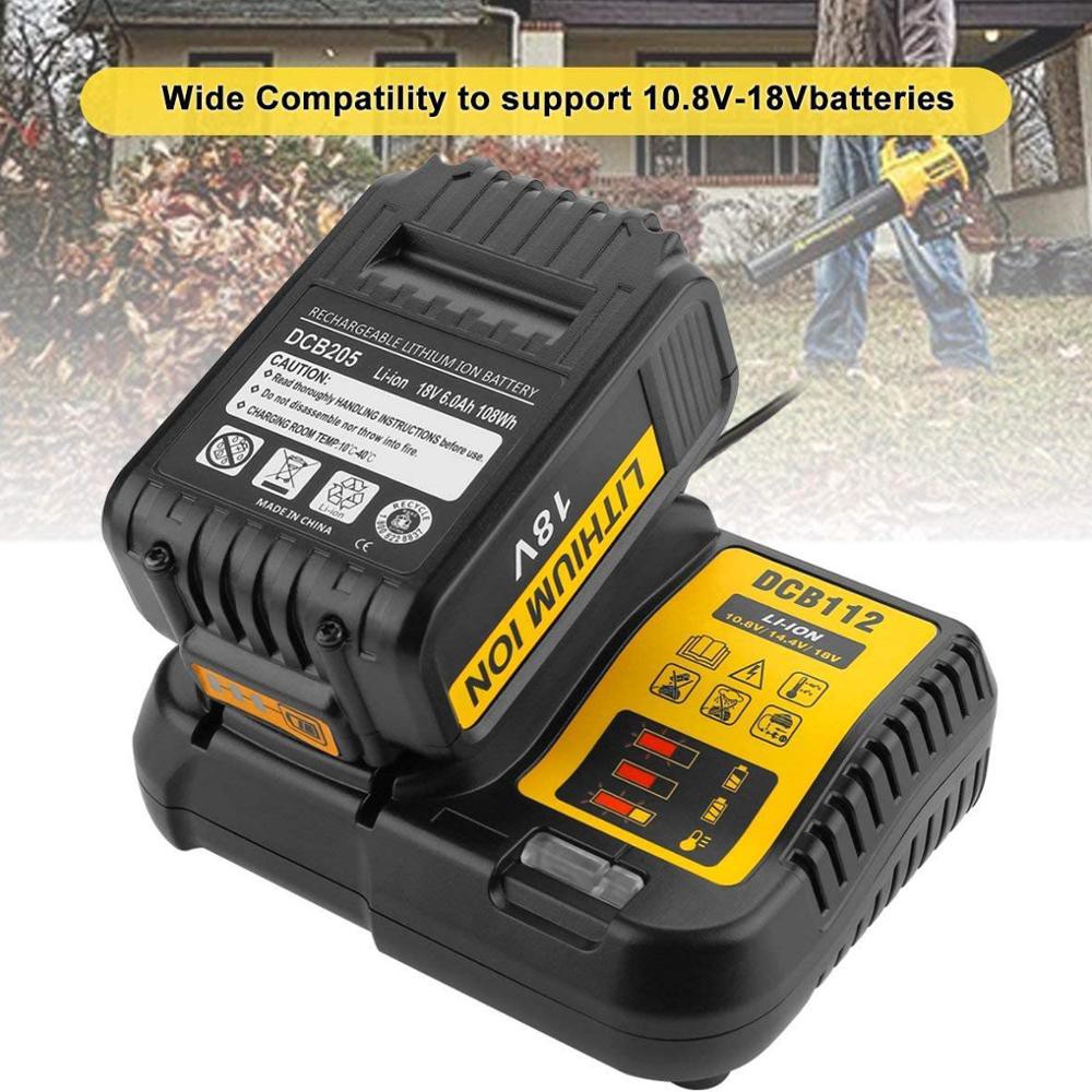 DCB112 LiIon Battery Charger For Dewalt 10.8V 12V 14.4V 18V 20V Dcb101