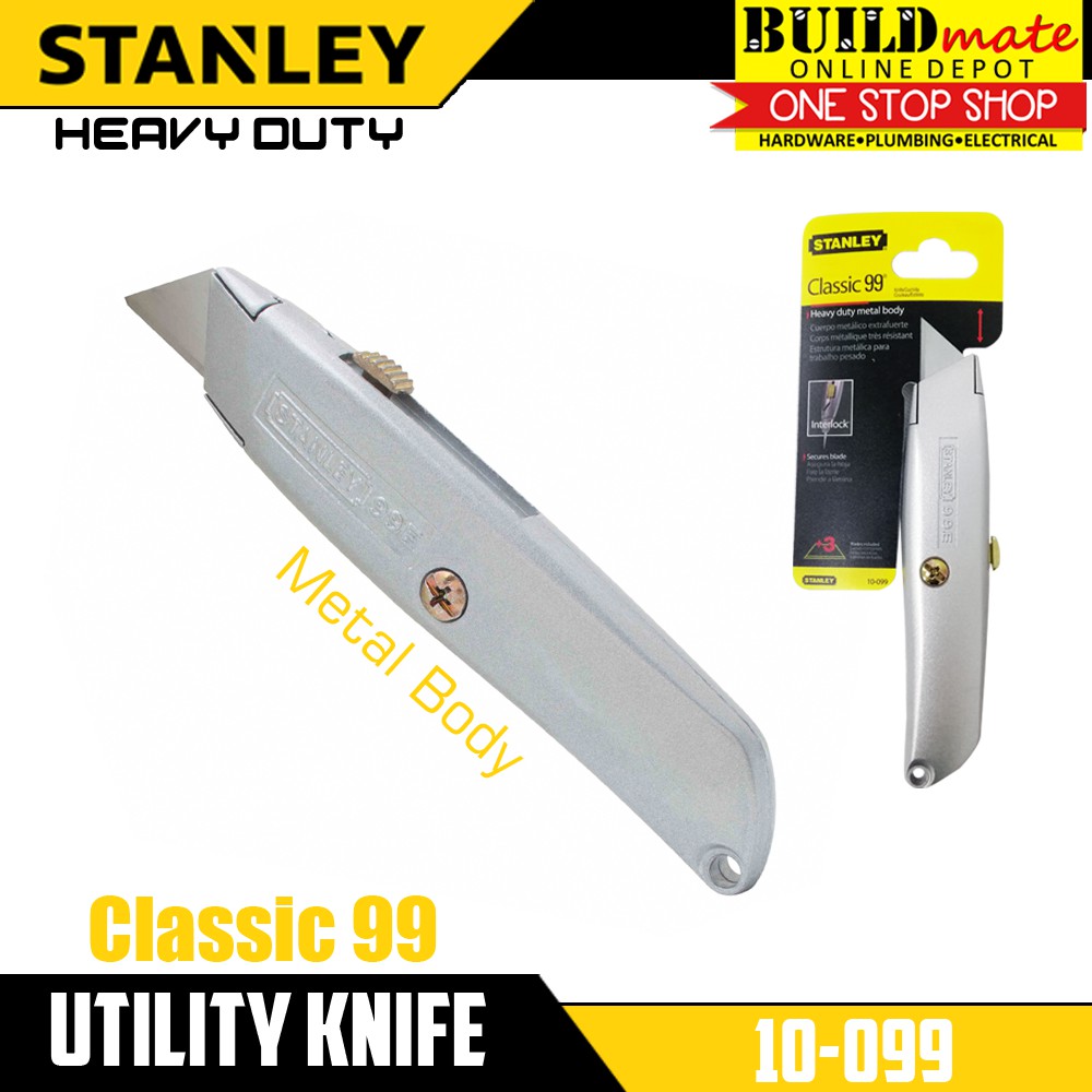 STANLEY Classic 99 Utility Cutter Knife Heavy Duty Metal Body 10099