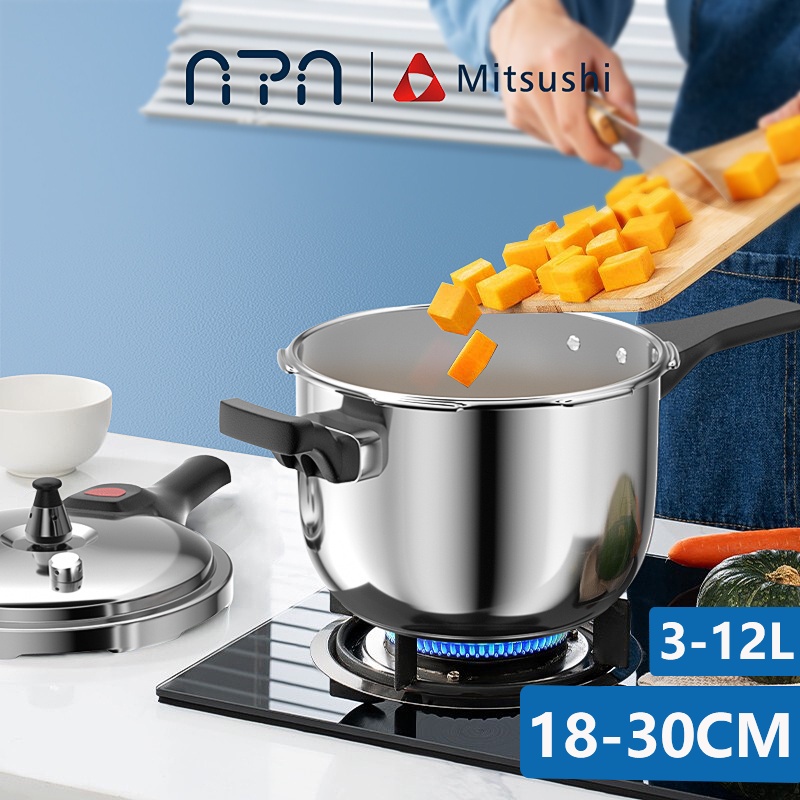Nipiin by Mitsushi Pressure Cooker Stainless Steel Micromatic High