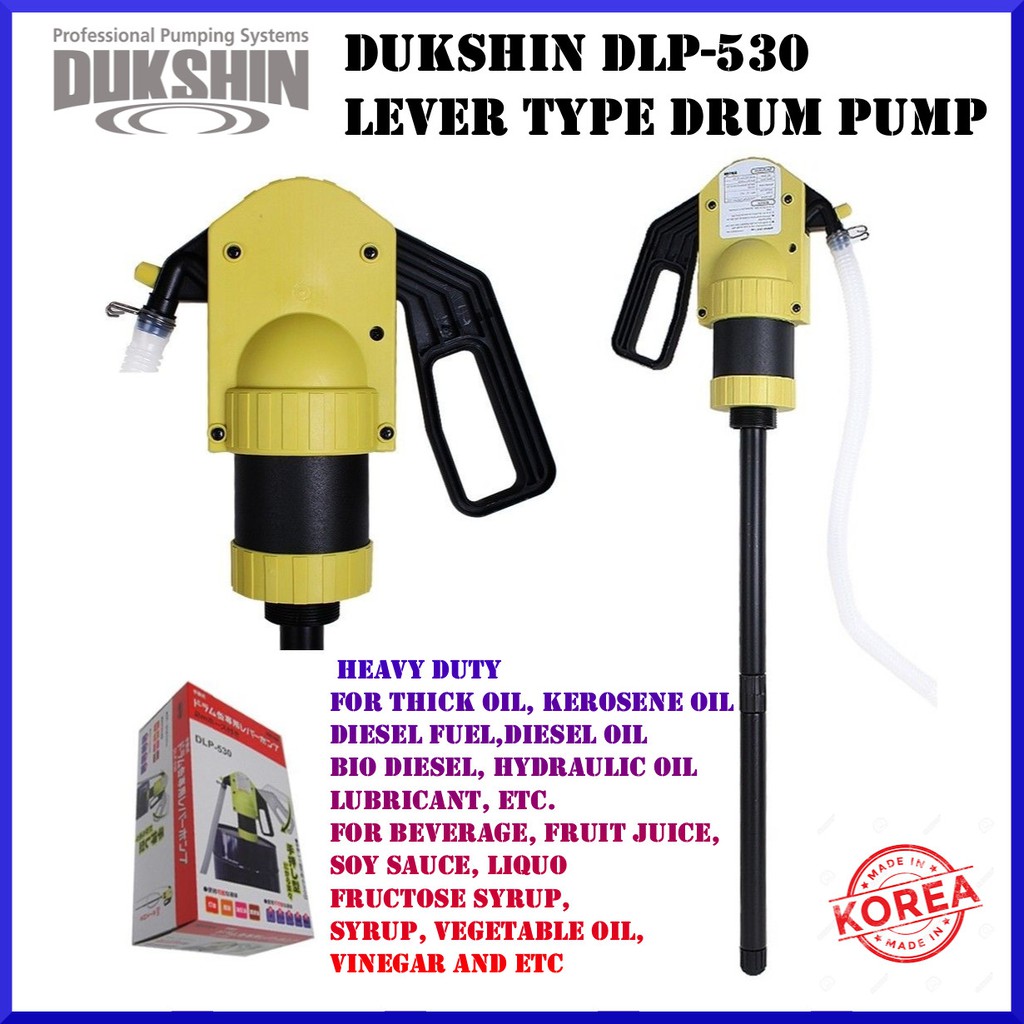 DUKSHIN KOREA Lever Drum Pump DLP530 Manual Drum Pump Transfer Pump