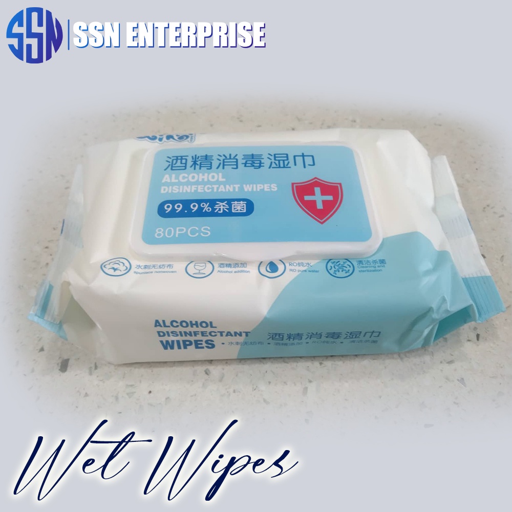 Wet Wipes Alcohol Disinfectant Wipes for Babies, Kids, and Adults