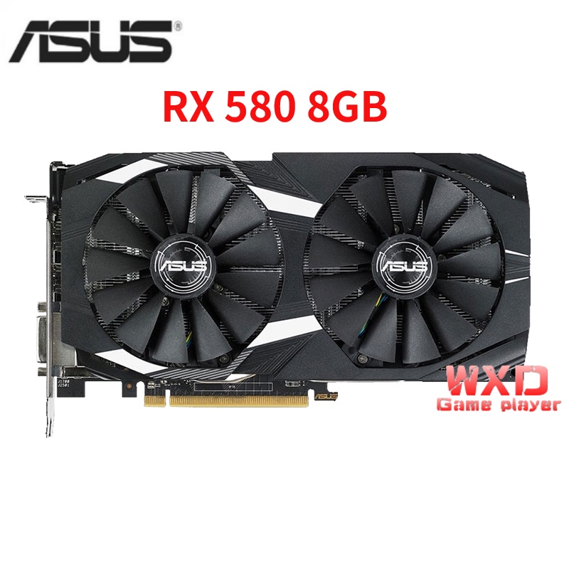 ASUS Graphics Cards AMD RX 580 8GB GDDR5 Mining GPU Video Card 256Bit