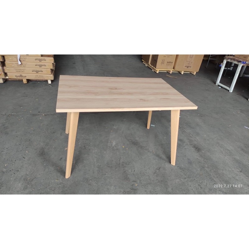 Scandinavian dining table wood 120x70 / Shopee Philippines