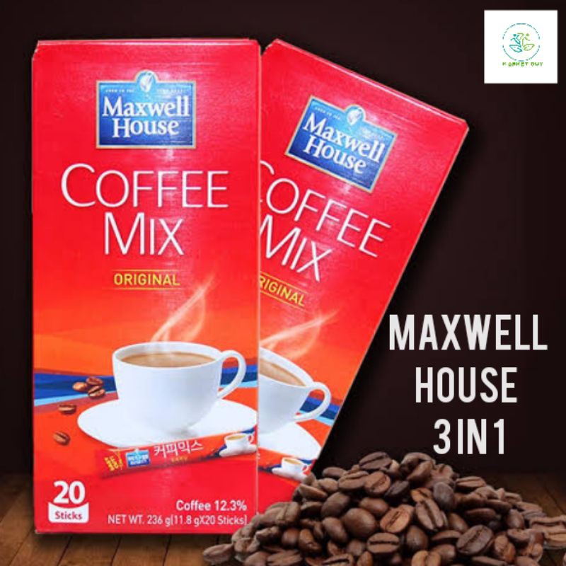 Maxwell House Korea Coffee Mix 3in1 (5's /10's / 20's in Box ) Shopee