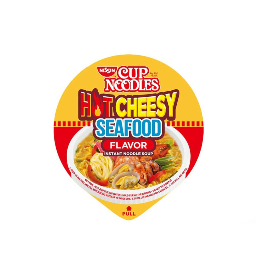 Nissin Cup Noodles CHEESY Seafood Flavor 50g / 1.76oz Shopee