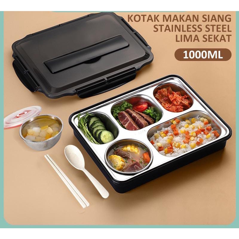 Ecentio Lunch Box 5 Bulkhead Heat Resistant And AntiSpill Where To Eat