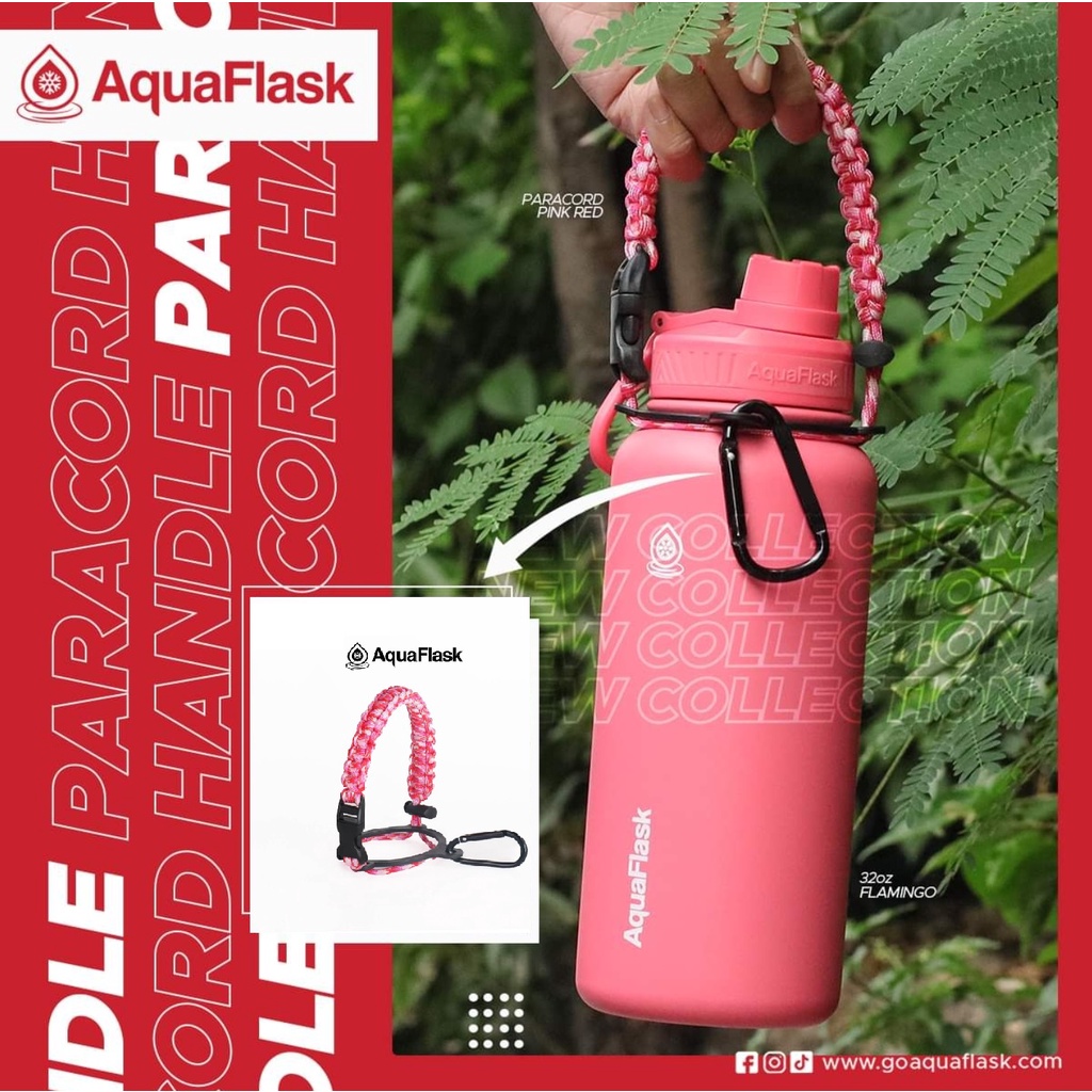 Aquaflask Paracord Handle Fits 14oz, 18oz, 22oz, 32oz, 40oz and 64oz
