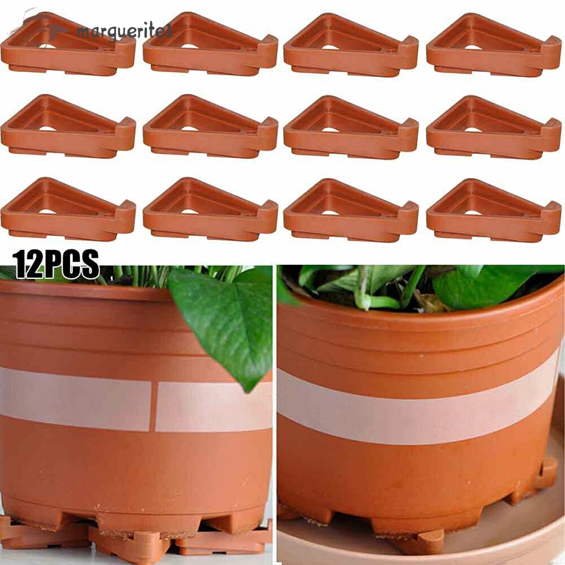 12 Pcs Invisible Low Profile Flower Pot Feet Garden Plant Pot Feet Risers Outdoor Shopee