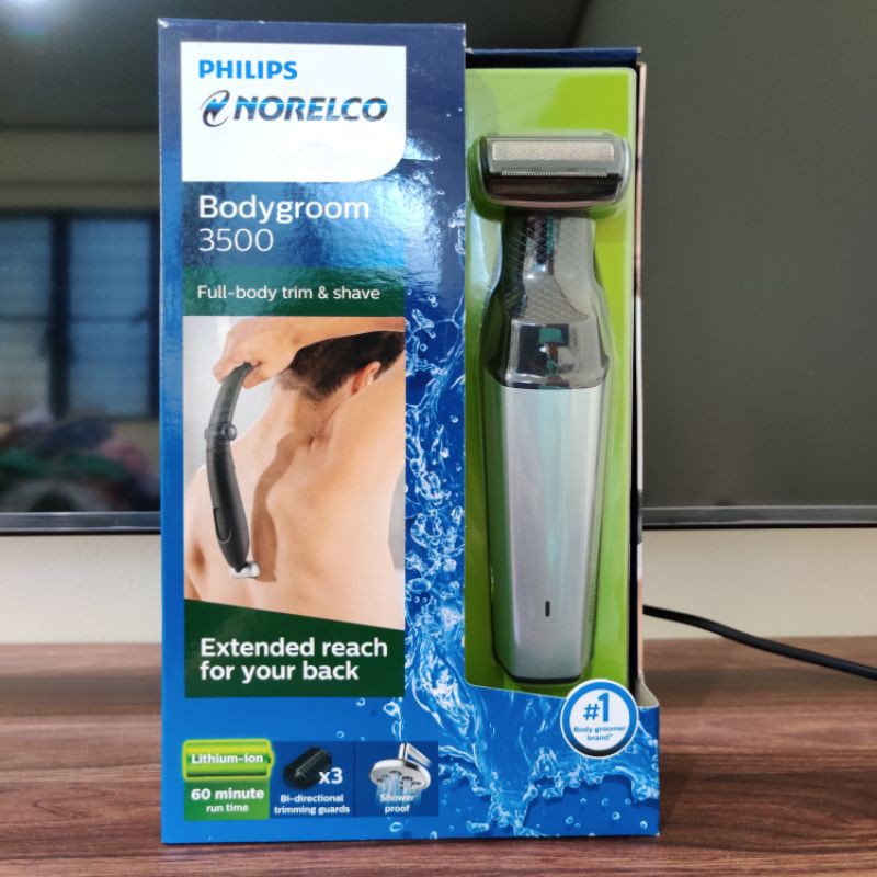 Philips Norelco Bodygroom Series 3500, Showerproof Body Hair Trimmer