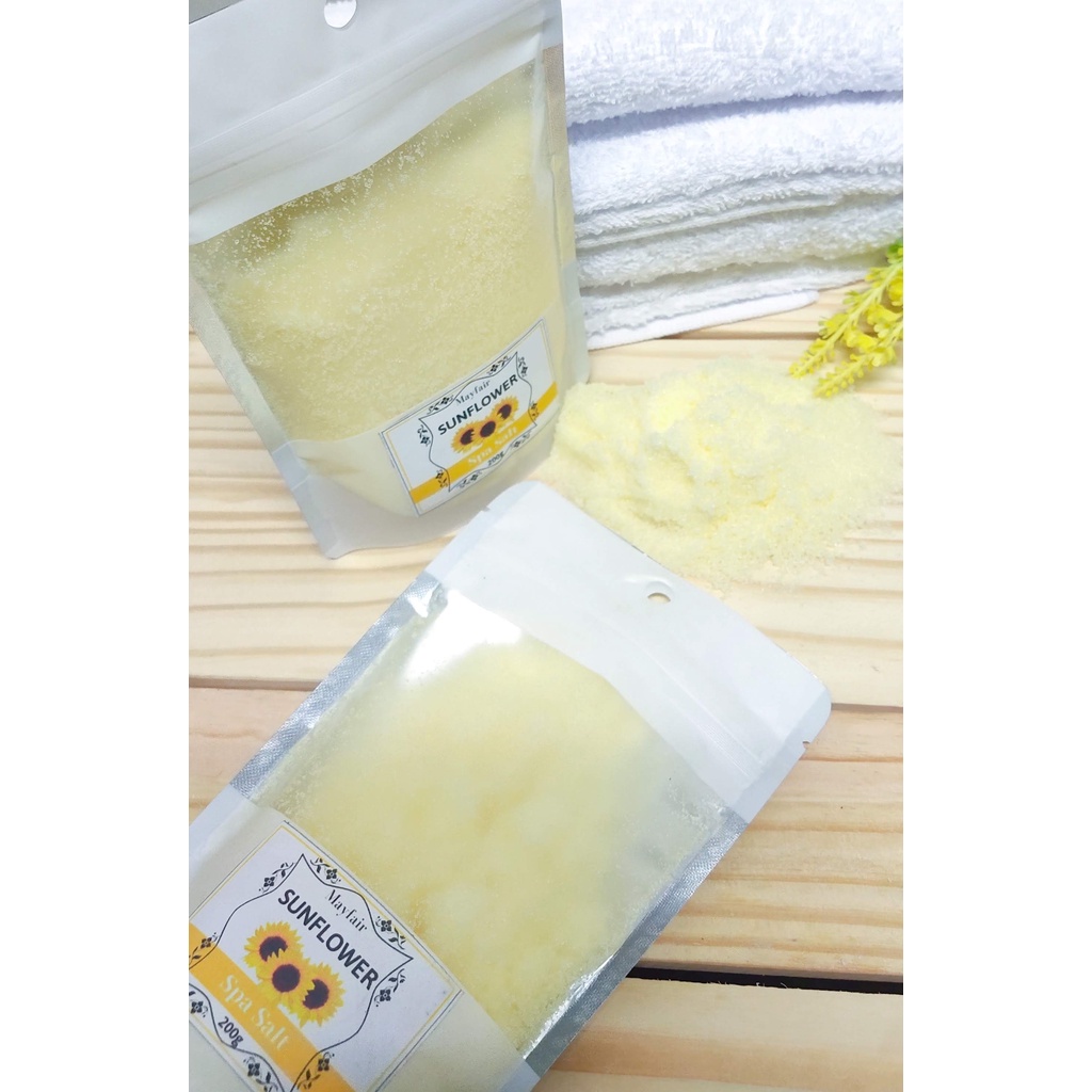 Mayfair Sunflower Spa Salt 200g body scrub anti aging whiten smooth