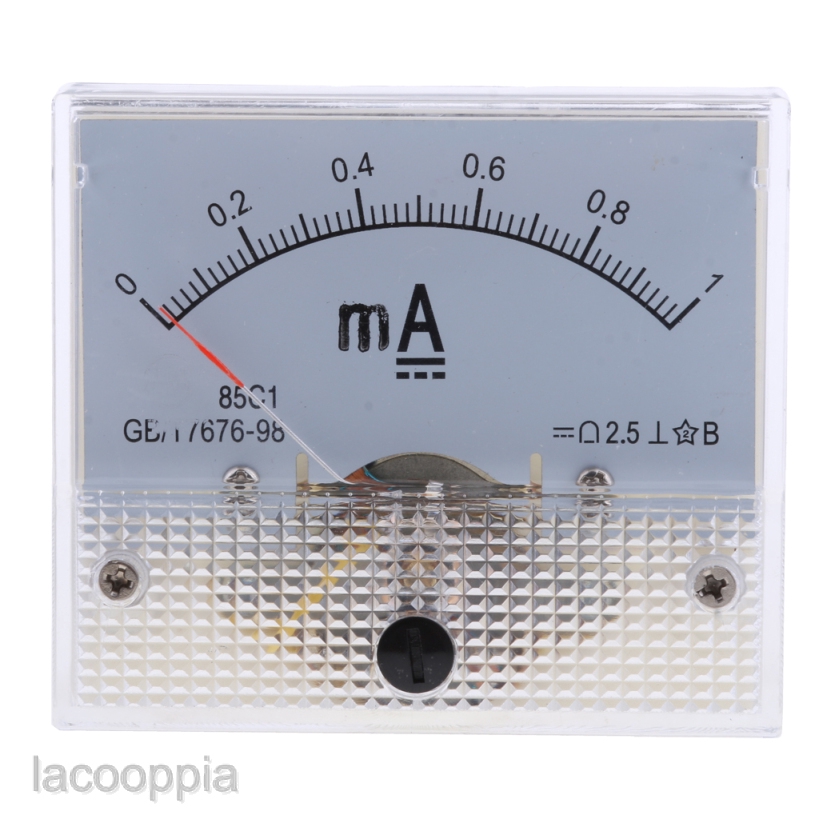 DC 01mA To 020A Analog Amp Meter Ammeter Current Panel