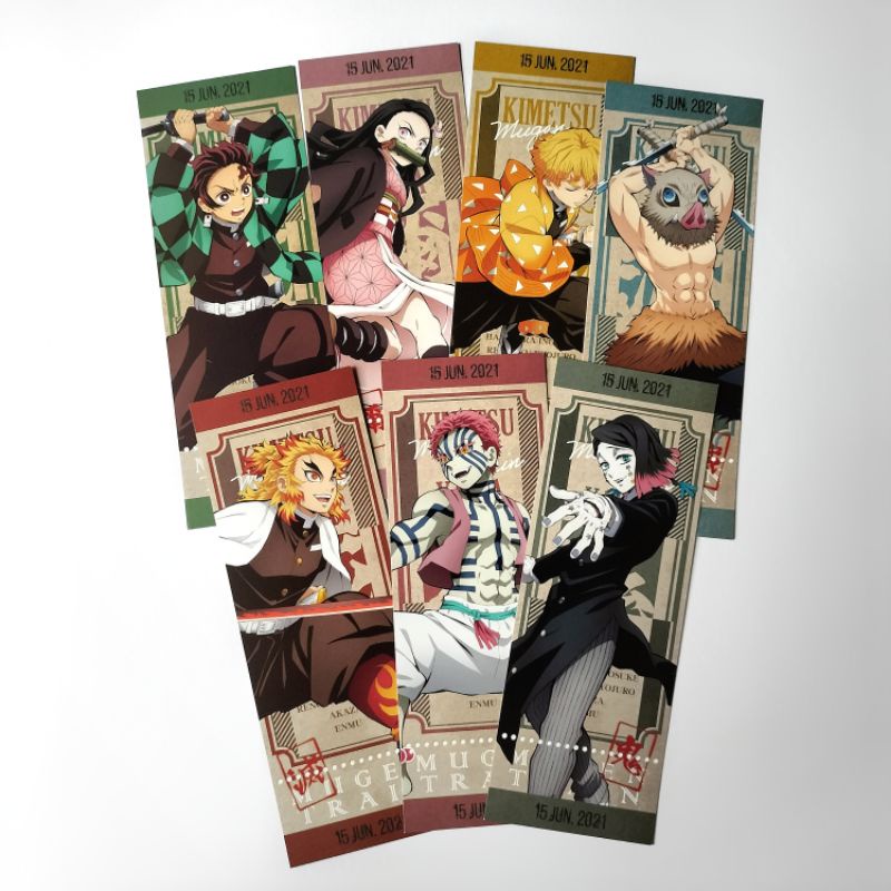 Demon Slayer Mugen Train Ticketstyle Cards Shopee Philippines