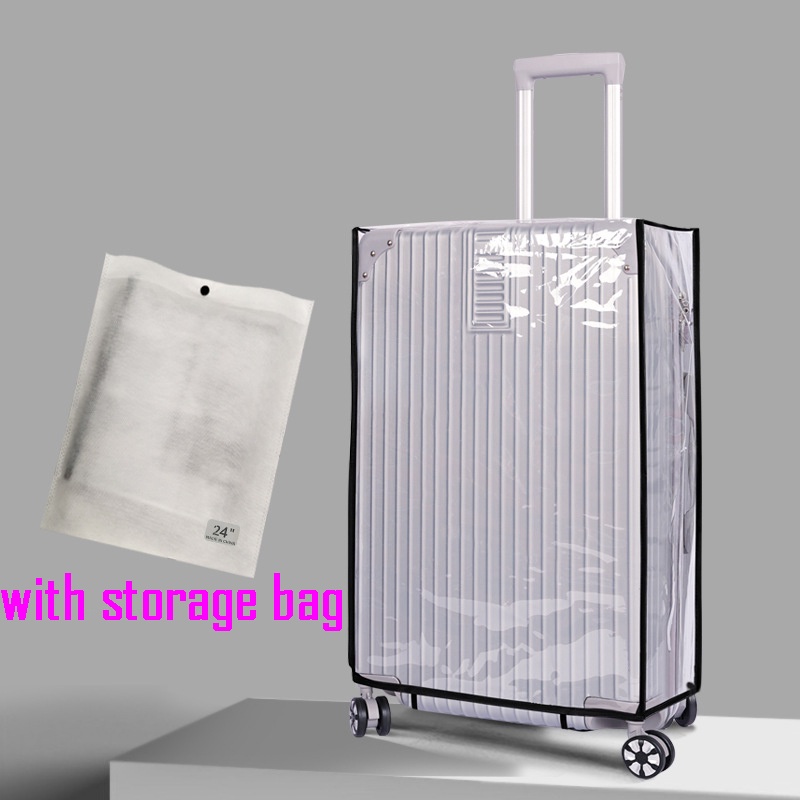 Clear PVC Suitcase Cover Protectors 20 22 24 26 28 30 Inch PVC