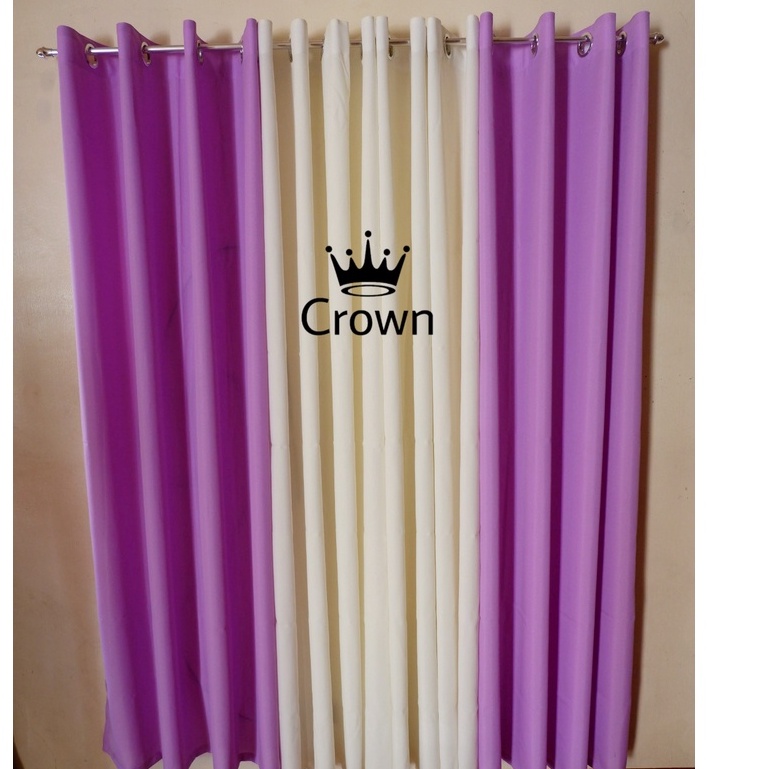 CRWN Plain Purple Ring Curtain ( 6ft/7ft Curtain ) sold per piece