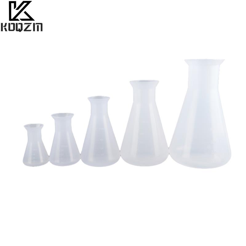 2022 low price 50/100/250/500/1000ml Plastic Conical Flask Narrow Neck