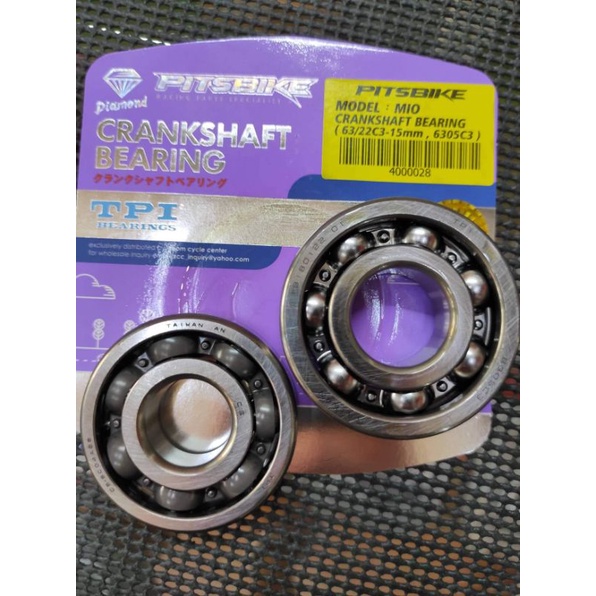 pitsbike racing mio crankshaft crank side main bearing hi speed sporty