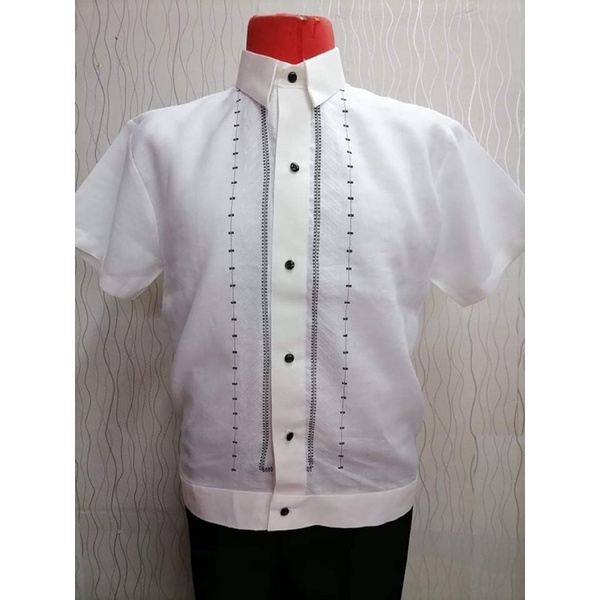 Polo Jacket Gusot Mayaman/ Office Uniform/ Linen/ Polo Barong Shopee Philippines
