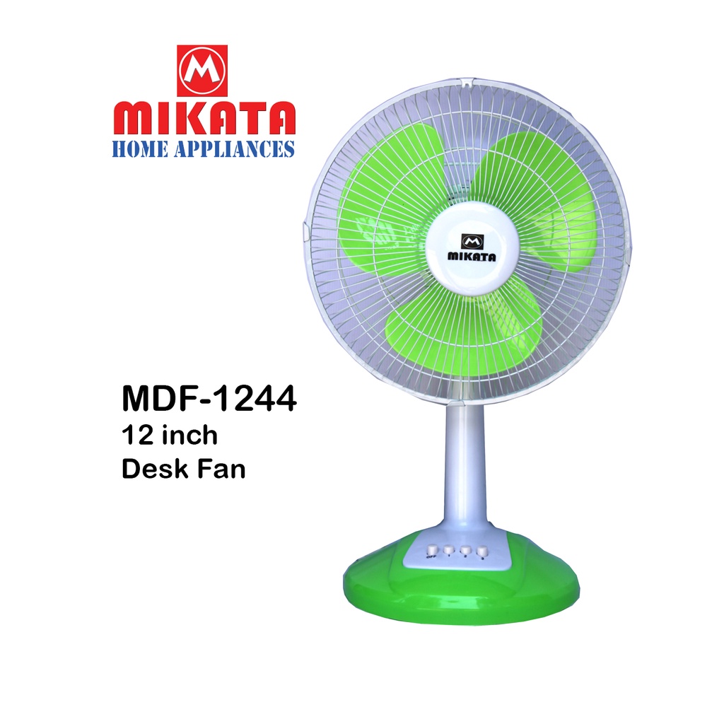 Mikata Desk Fan 12 inches Japan Quality 3 Leaf Blade MDF1244 Energy