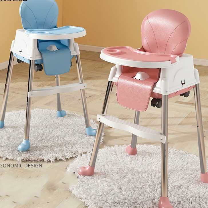 Baby Dining Chair Folding Table And Chair Removable And Washable
