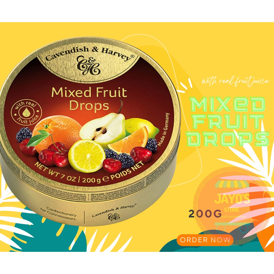 Cavendish & Harvey, Mixed Fruit Drops, 200g Shopee Philippines