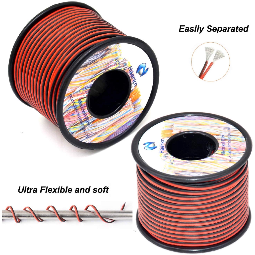 12 awg Silicone Electrical Wire 2 Conductor Parallel Wire line 9m