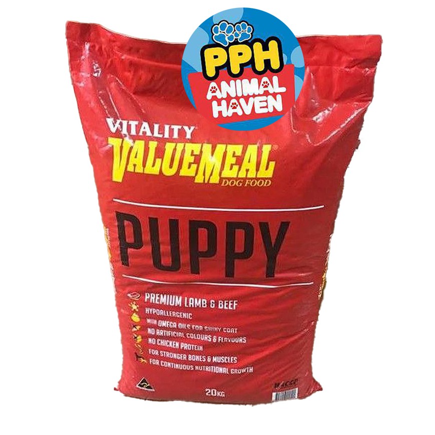 Vitality Valuemeal Puppy Dog Food 20kg (Original Packaging