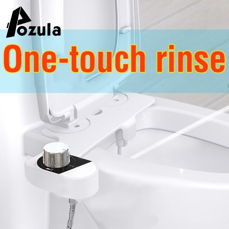 Aeommall Non Electric Bidet Toilet Seat Dual Nozzle Bidet Dual Nozzle