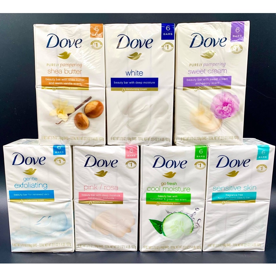 Dove Bar Soap 6 pcs per pack 3.75oz Shopee Philippines